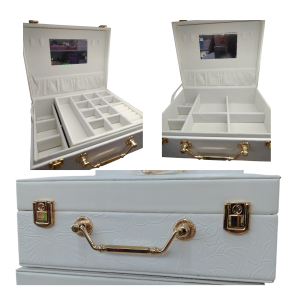 Joyero Elegante Tipo Maletín con Espejo