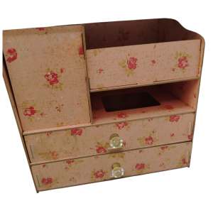 Joyero Organizador de Madera decorada con Gavetas