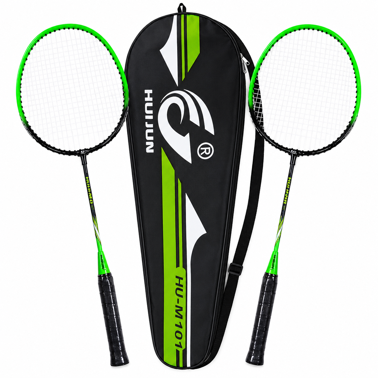 Set de Bádminton Huijun HJ-M101 con 2 Raquetas y Funda