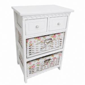 Organizador Decorativo de 2 Gavetas con Canastas