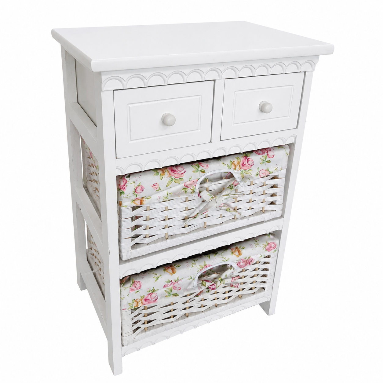 Organizador Decorativo de 2 Gavetas con Canastas