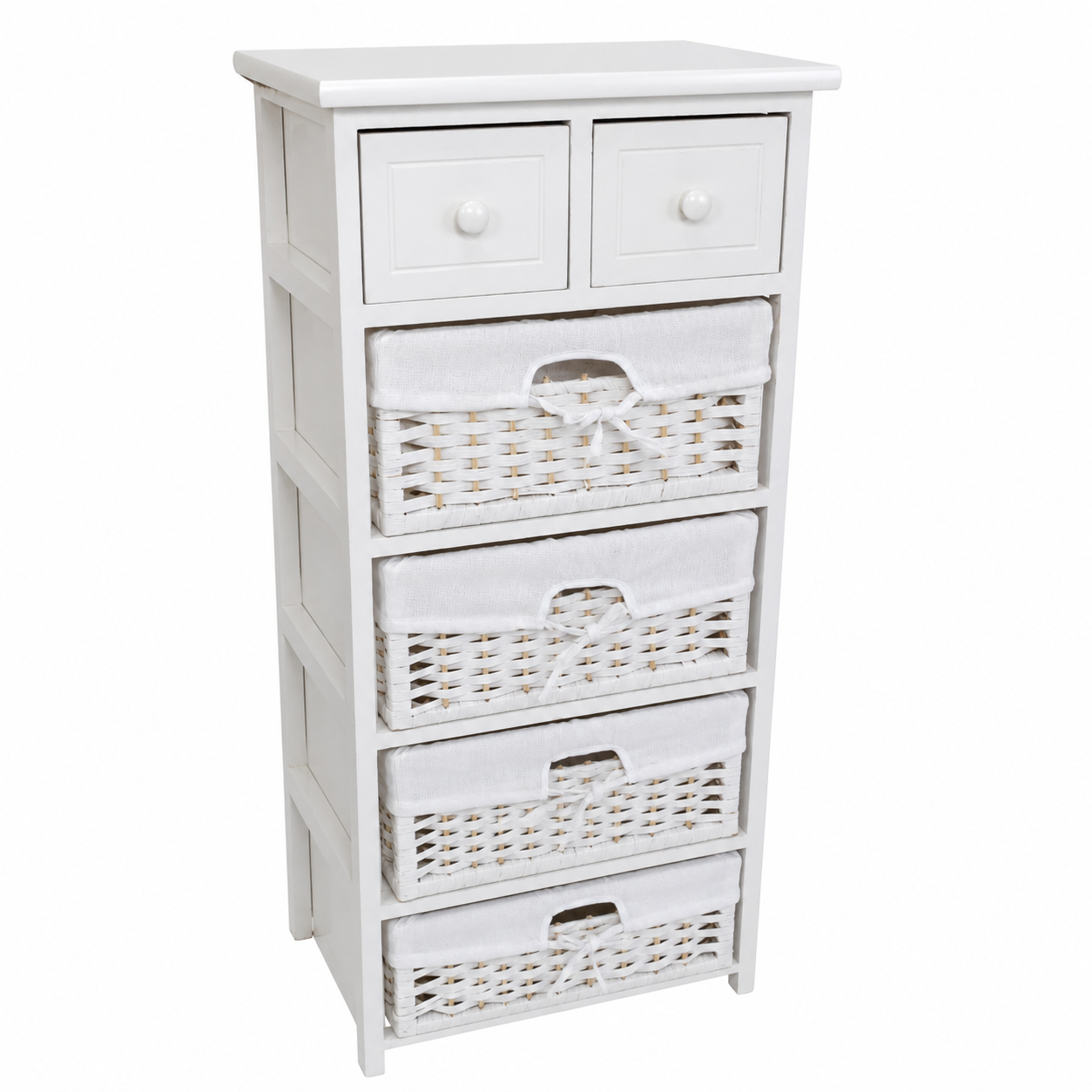 Organizador Decorativo de 4 Gavetas con Canastas