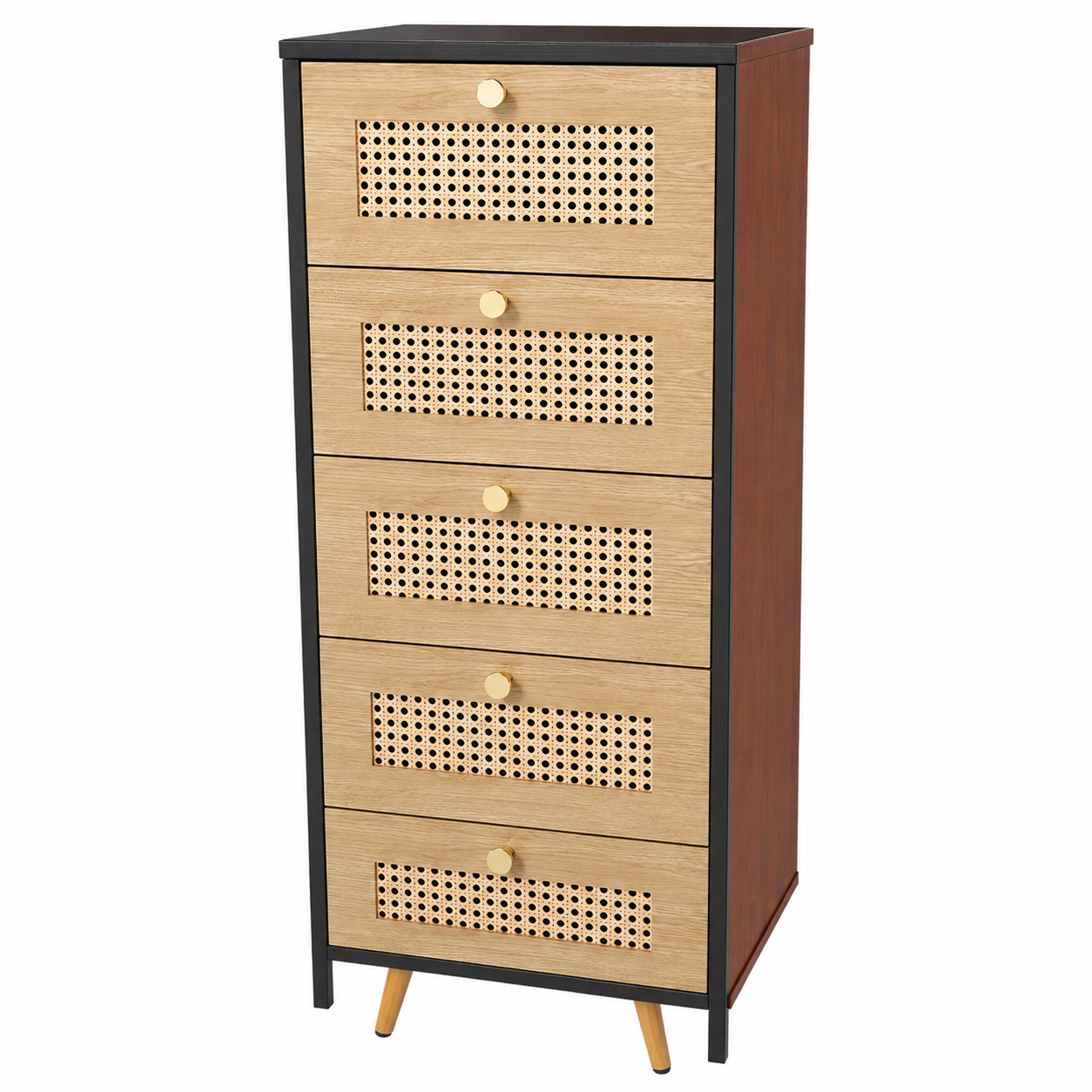 Organizador Premium de 5 Gavetas con Ratán