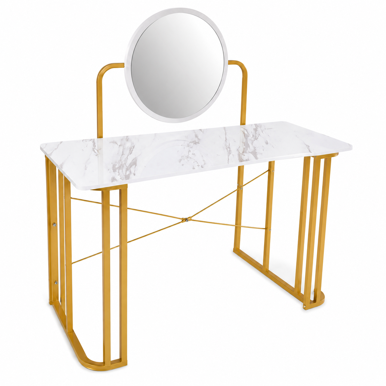 Tocador Moderno Gold con Espejo