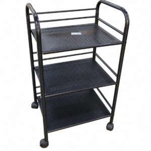 Carrito Organizador Metálico de 3 Niveles con Ruedas
