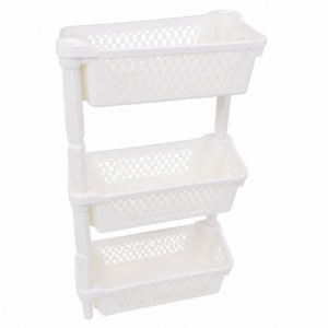 Organizador Plástico de 3 Niveles tipo Canasta