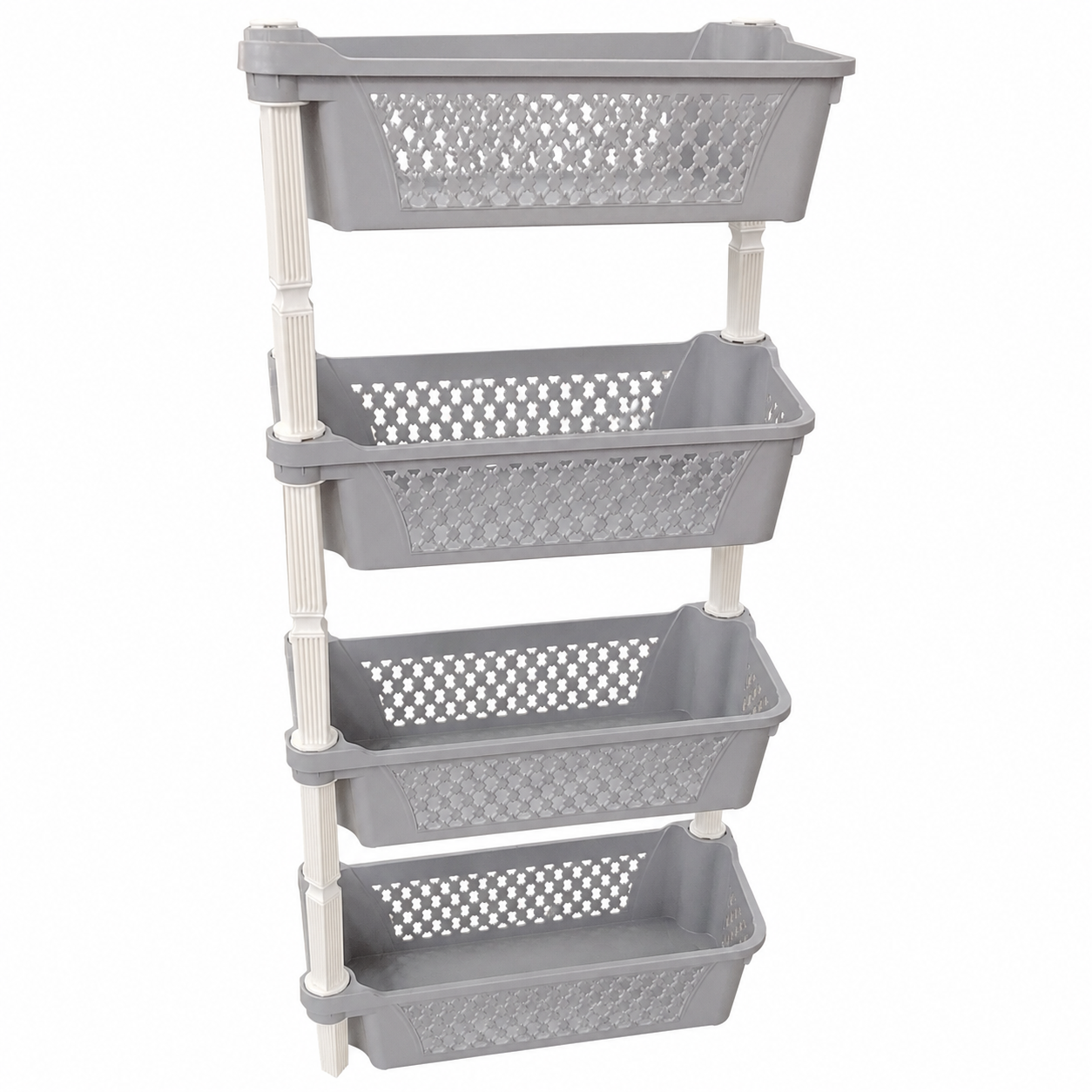 Organizador Plástico de 4 Niveles tipo Canasta