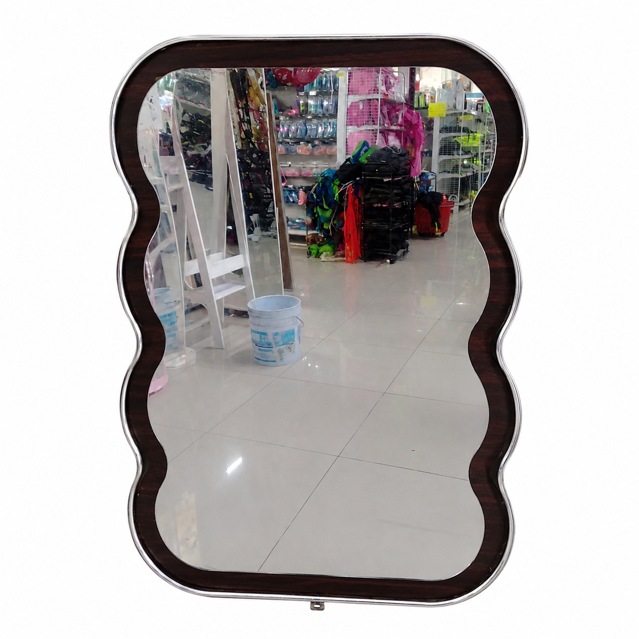 Espejo Decorativo Ondulado Wood