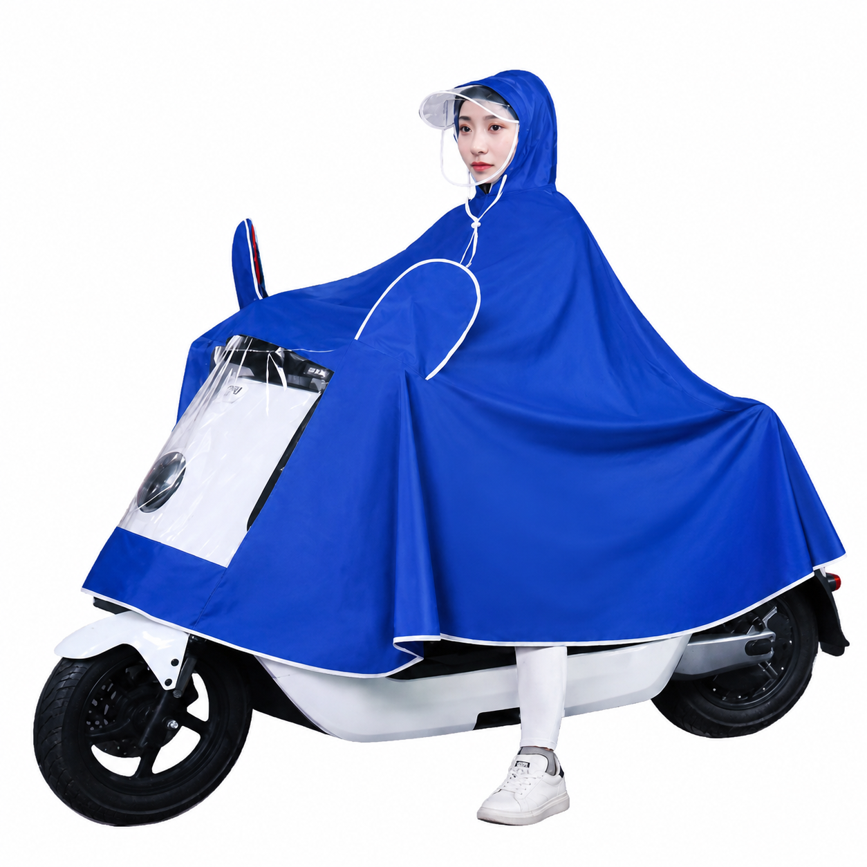Capote Impermeable para Motocicleta con Visera Protectora
