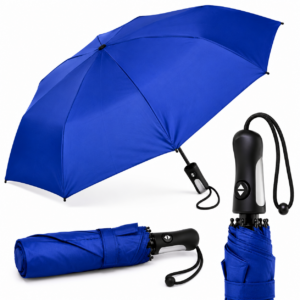 Sombrilla Plegable Compacta Azul