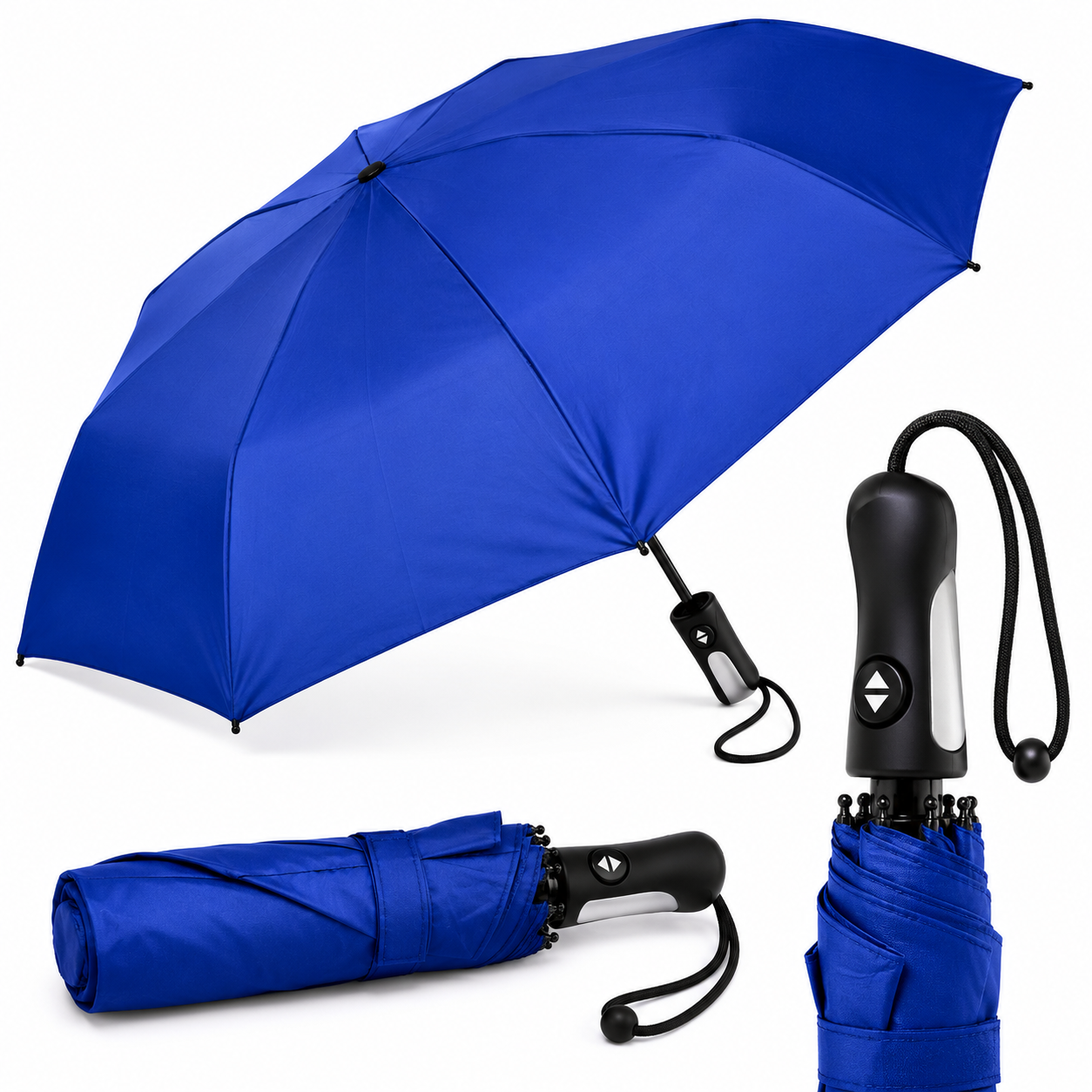 Sombrilla Plegable Compacta Azul
