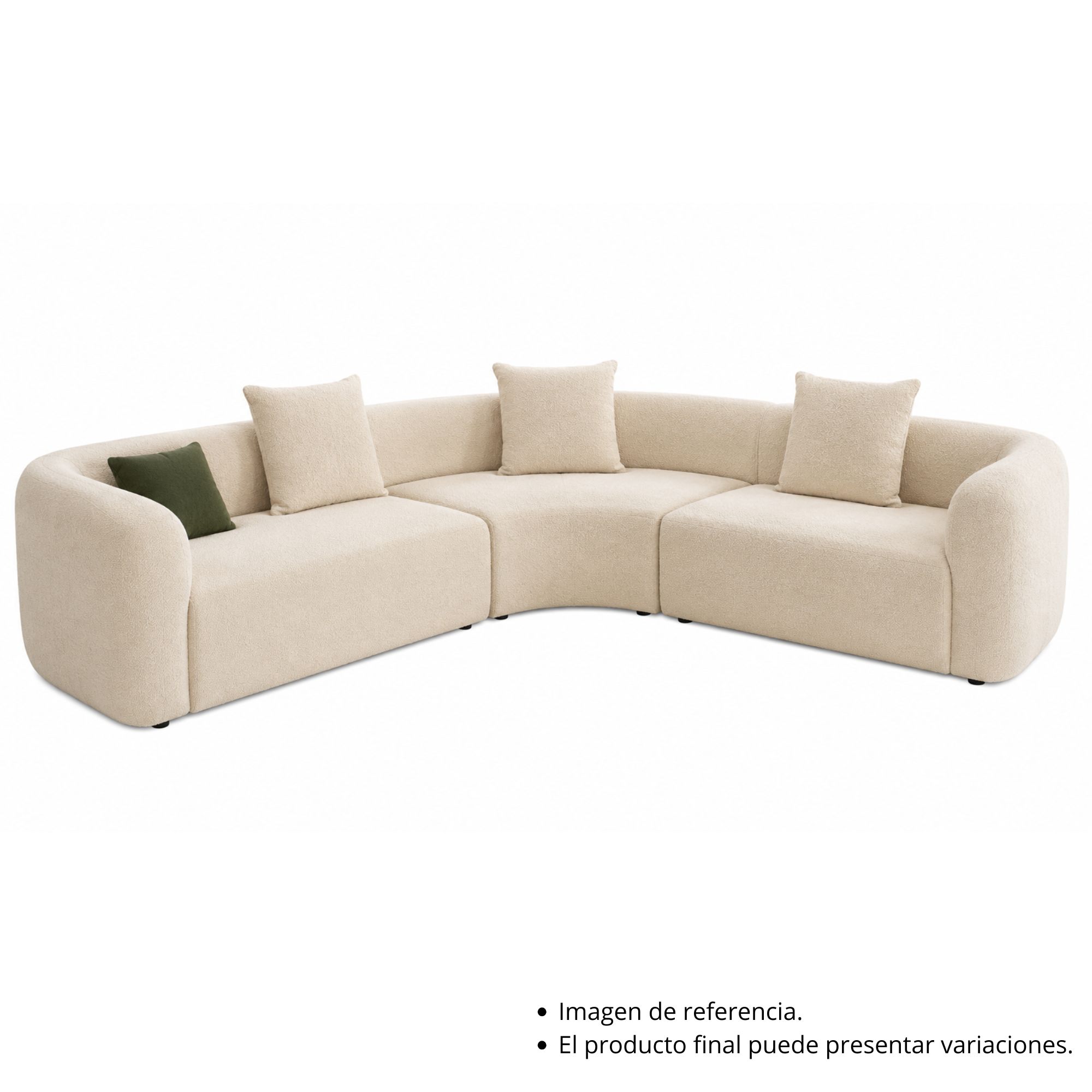 Sofá Modular Curvo Premium (3 piezas)