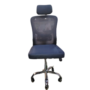 Silla Ejecutiva Ergonómica de Oficina con Respaldo de Malla y Cabecera Ajustable