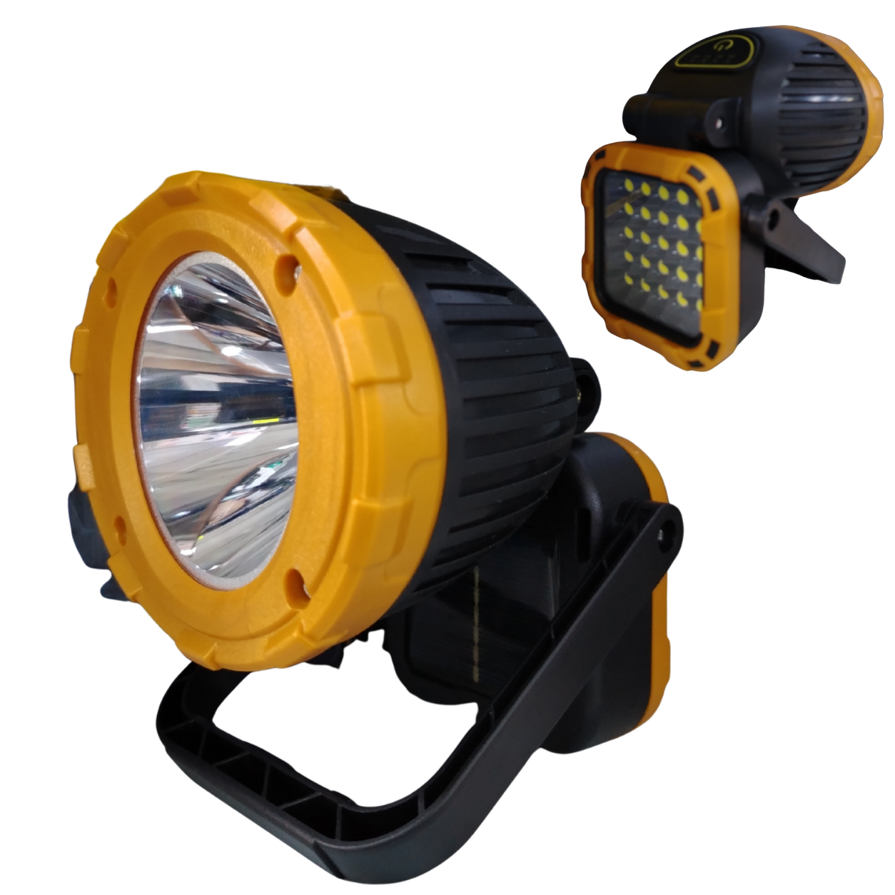 Linterna Solar LED Recargable con Panel COB y Carga USB
