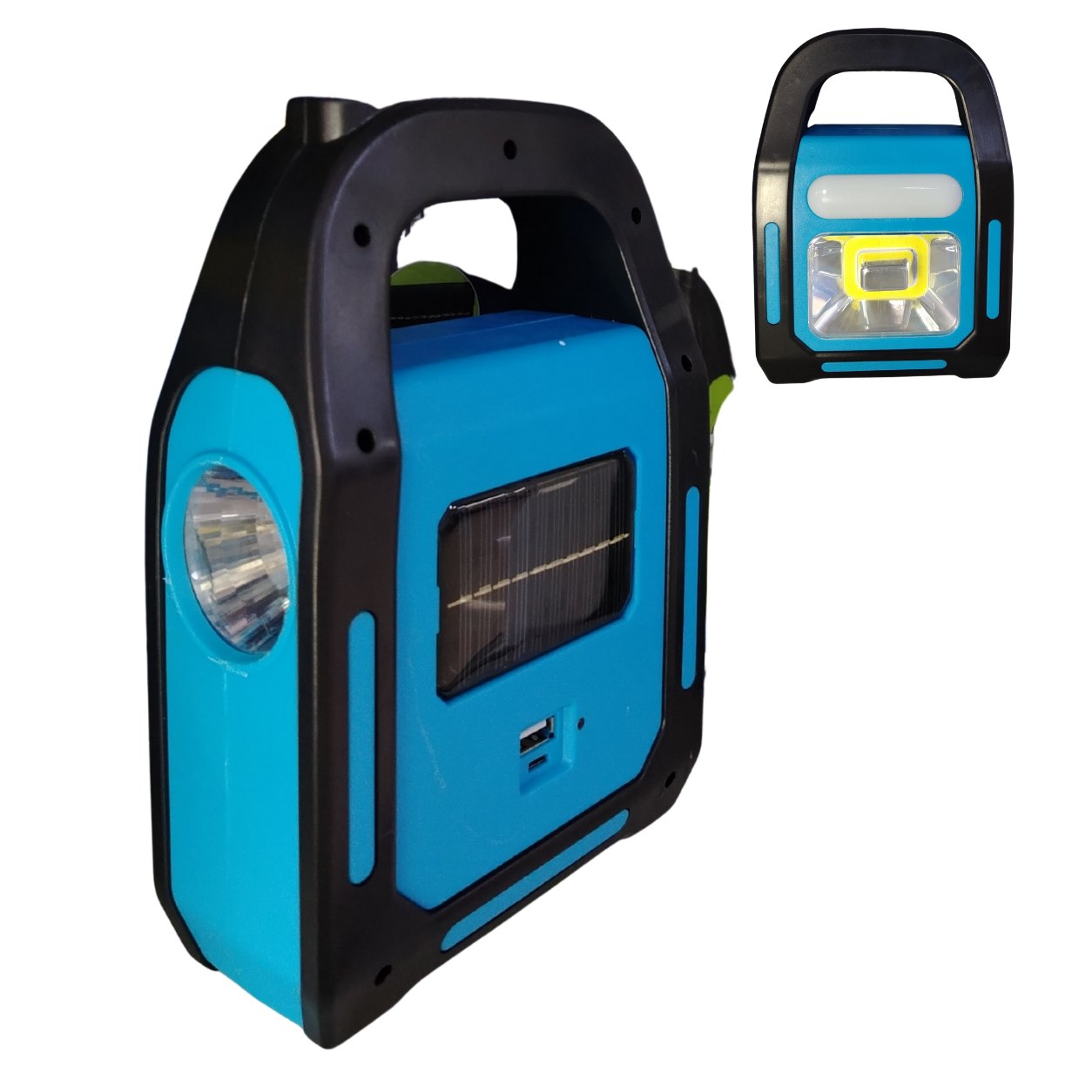 Linterna solar recargable 3 en 1