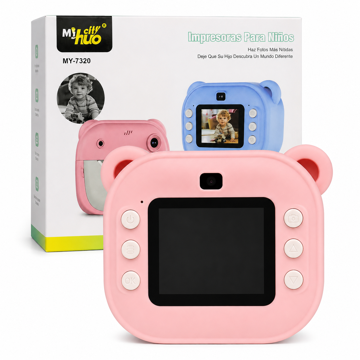 Impresora con cámara Infantil Digital y Pantalla de 2"