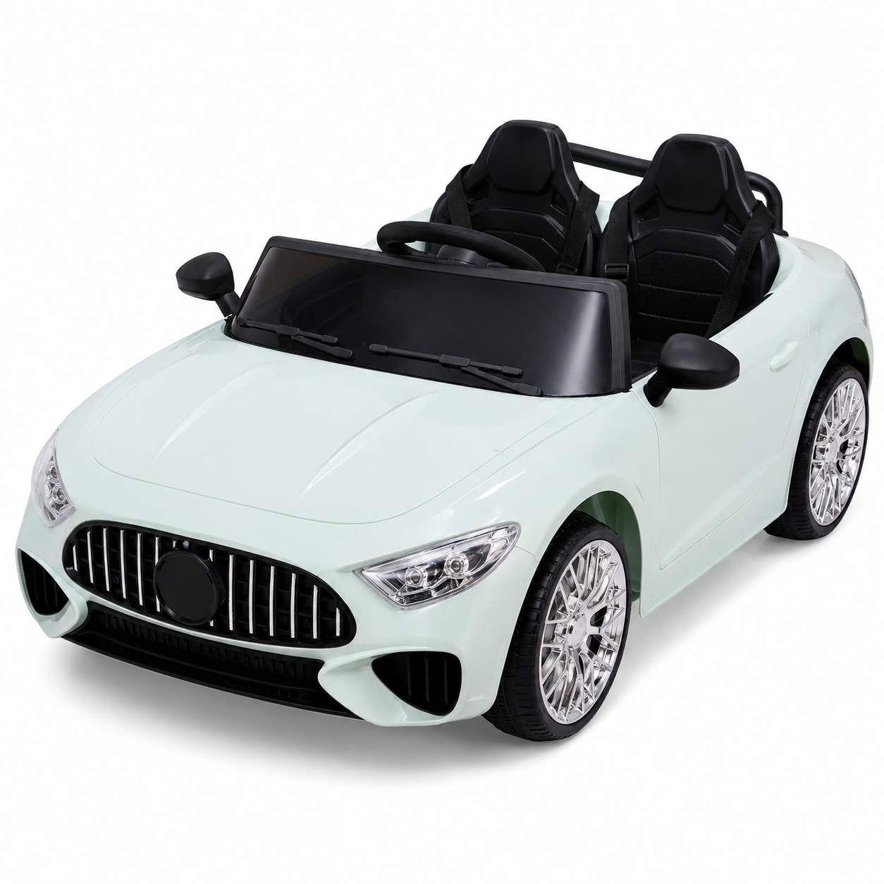 Carro Eléctrico Infantil Deportivo con Control Remoto – Verde Menta
