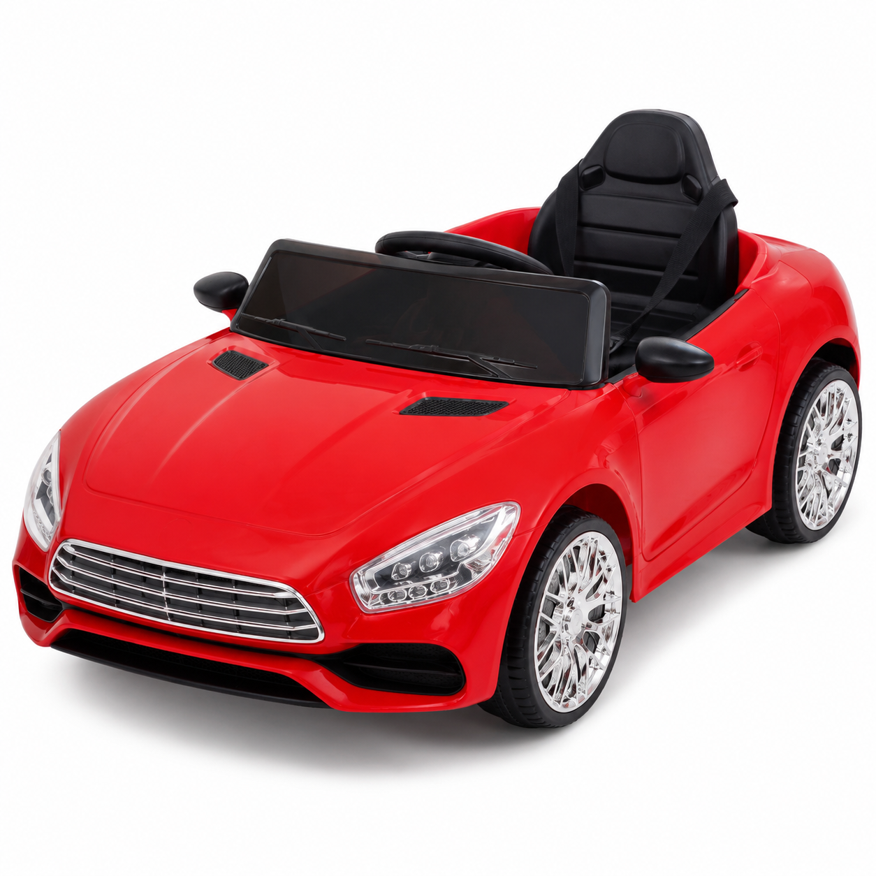 Carro Eléctrico Infantil Deportivo con Control Remoto – Rojo