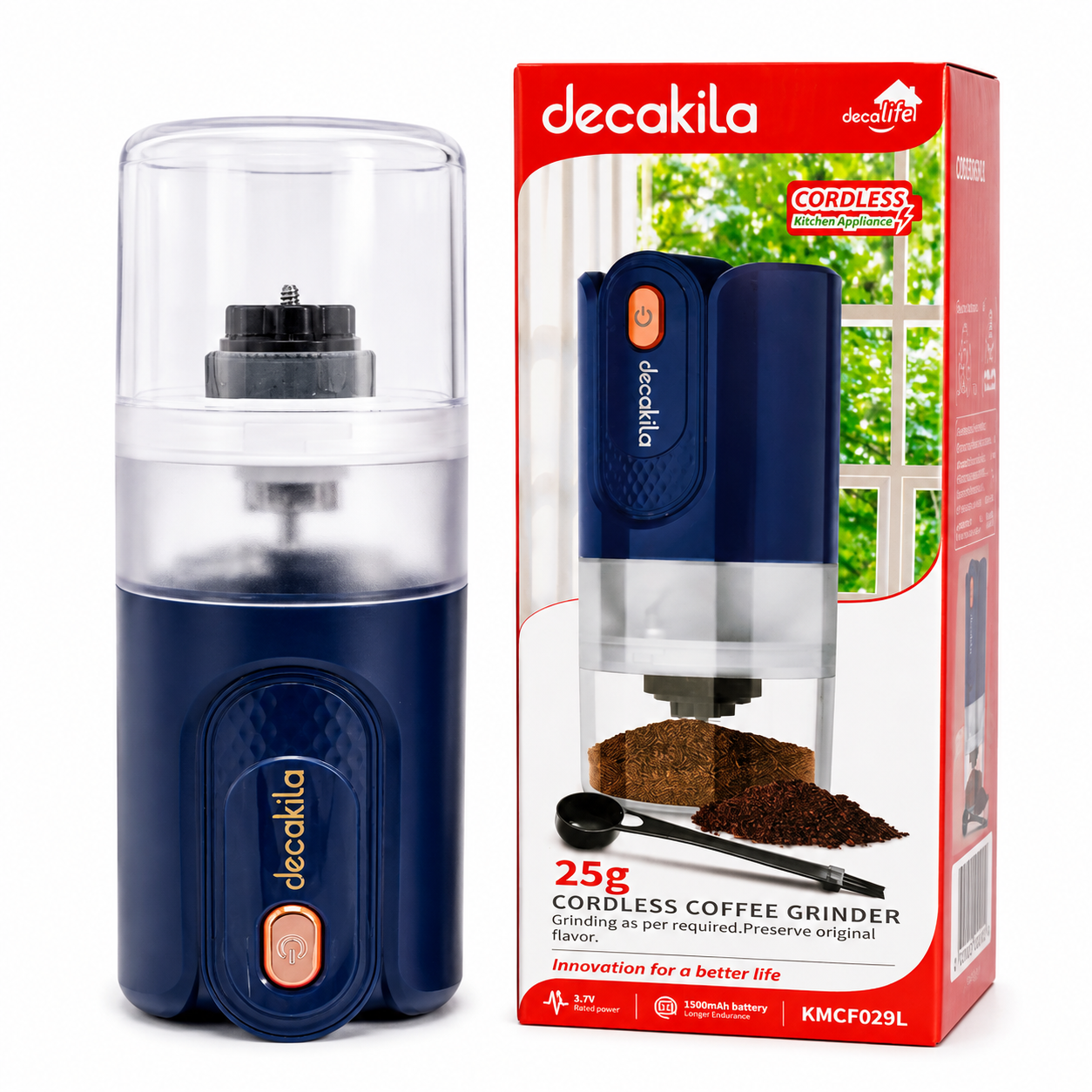 Molino de Café Inalámbrico Recargable Decakila 25 g