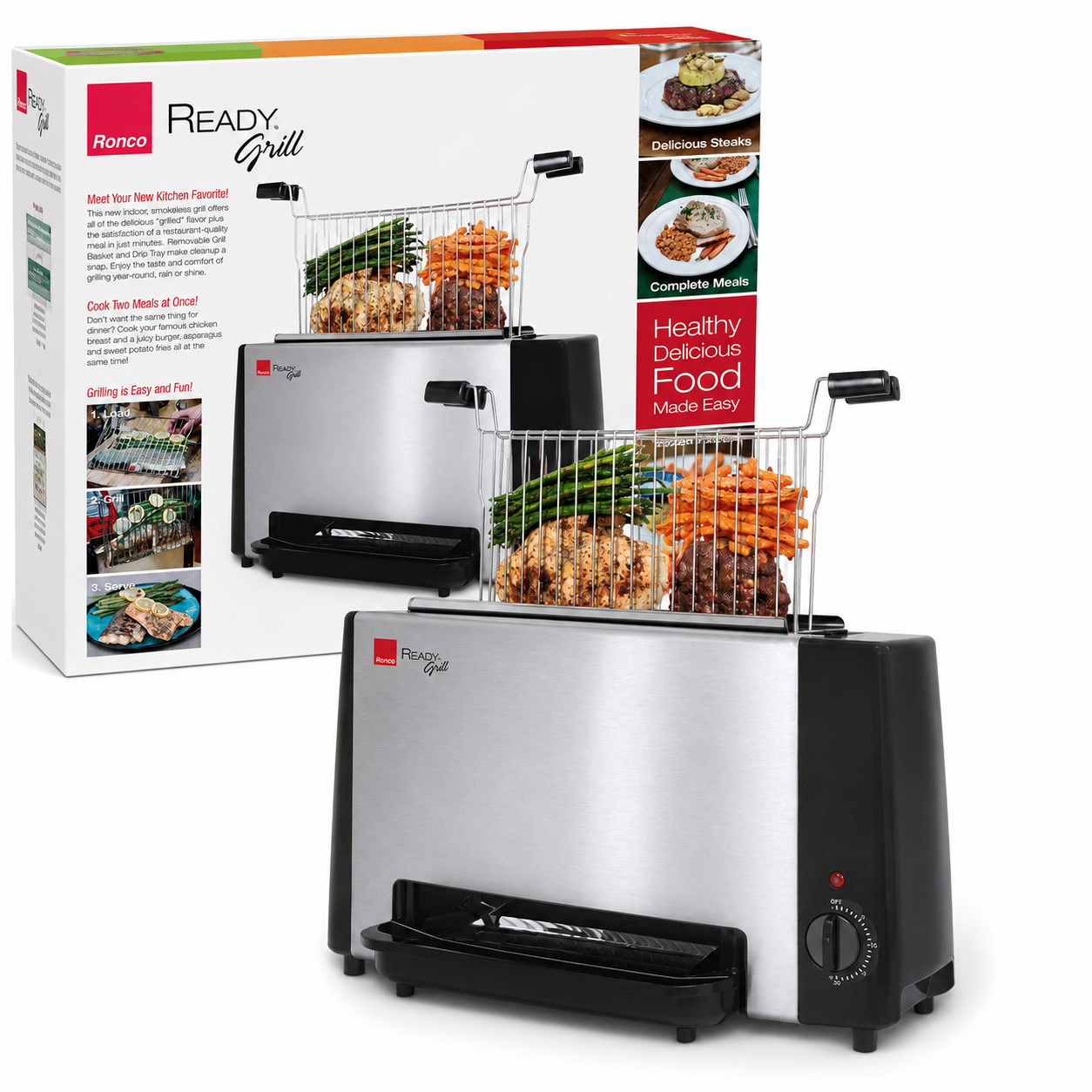 Parrilla Eléctrica Vertical Ronco Ready Grill