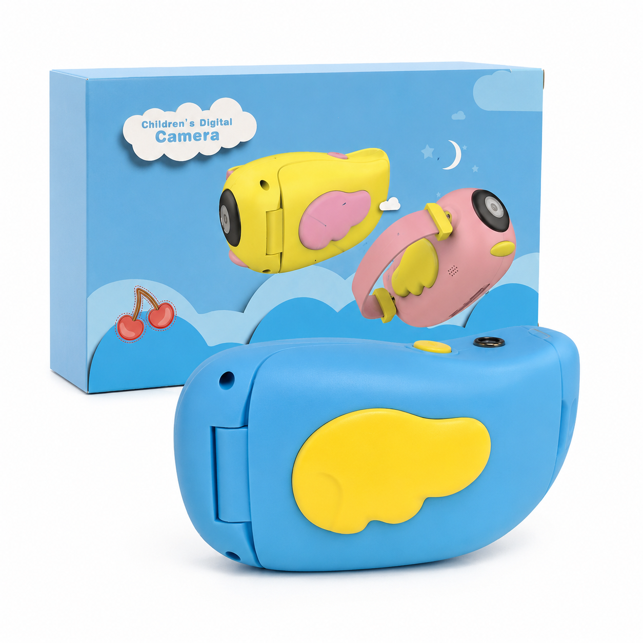 Cámara Digital Infantil Portátil con Diseño de Alas