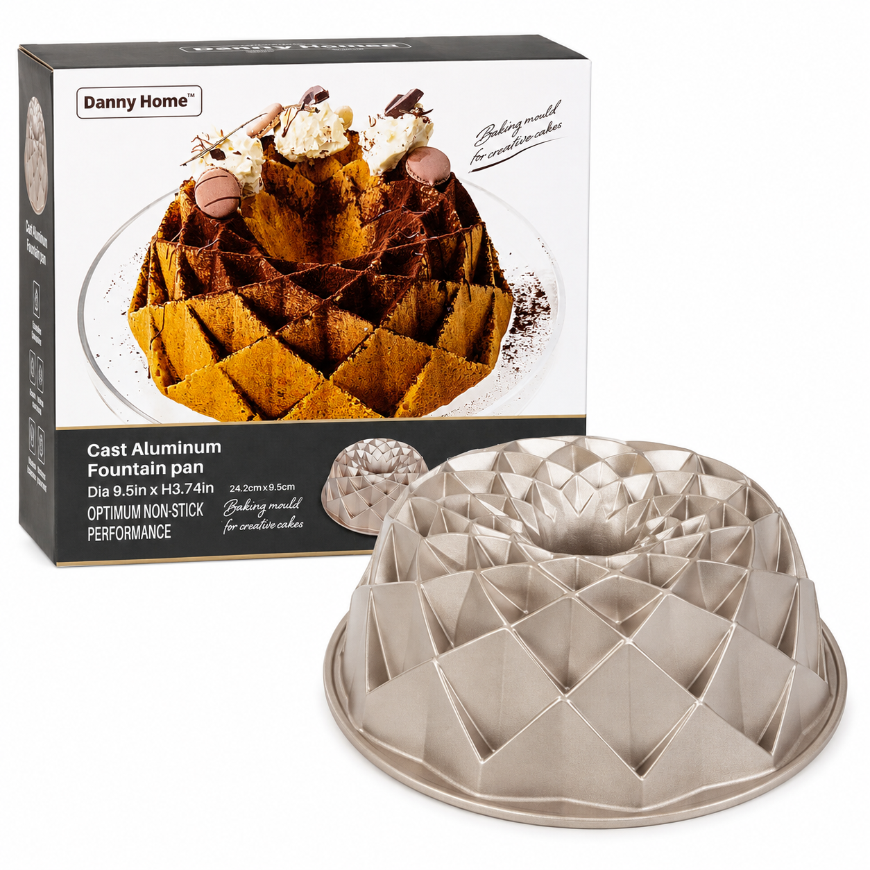 Molde de Aluminio Fundido para Pastel Danny Home – Repostería