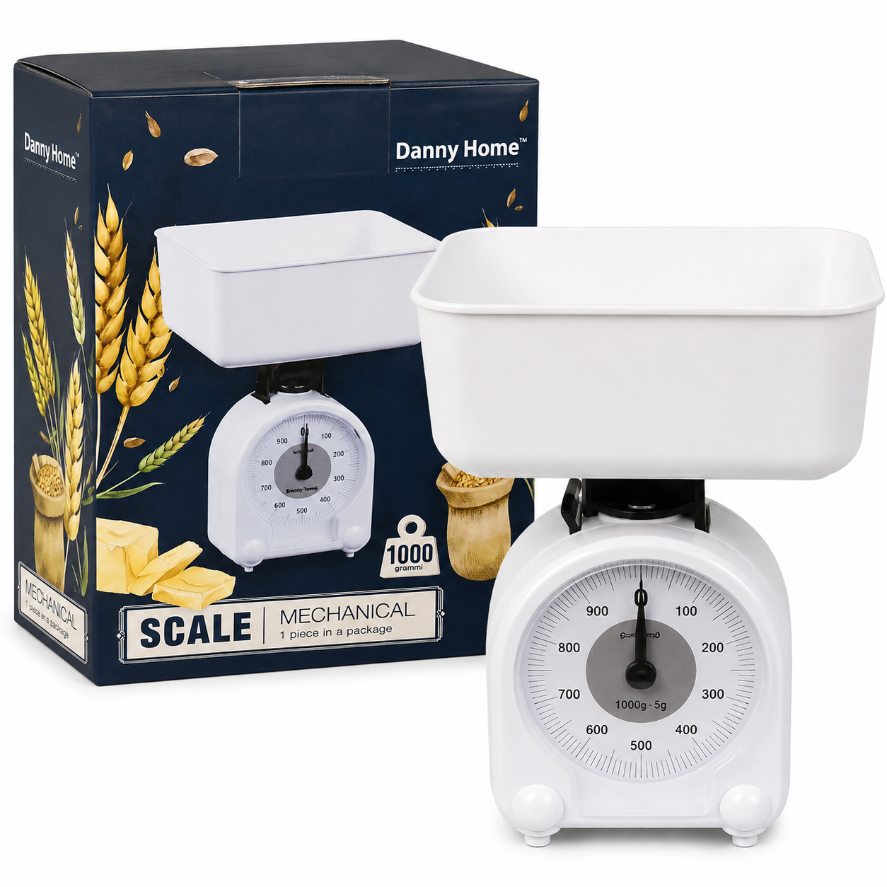 Báscula Mecánica de Cocina Danny Home 1000g