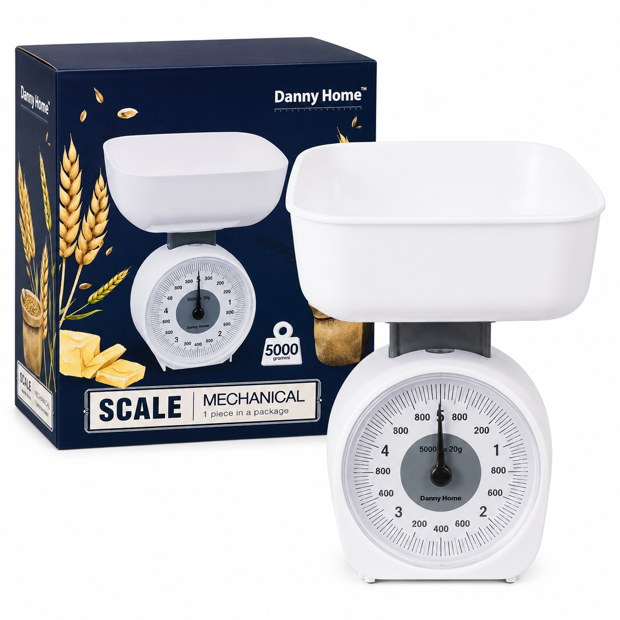 Báscula Mecánica de Cocina Danny Home 5000g