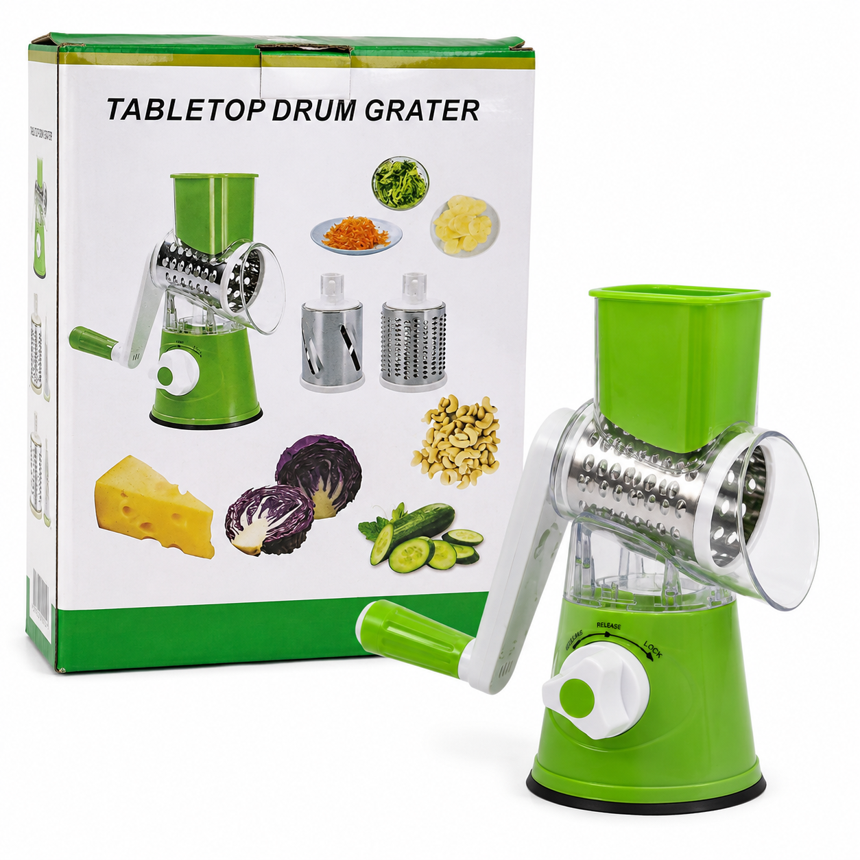 Rallador de Tambor de Mesa (Tabletop Drum Grater)