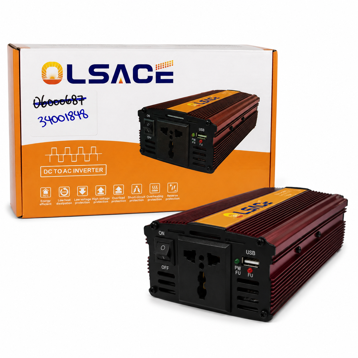 Inversor de Corriente Lsace 1500W – Convertidor / Transformador