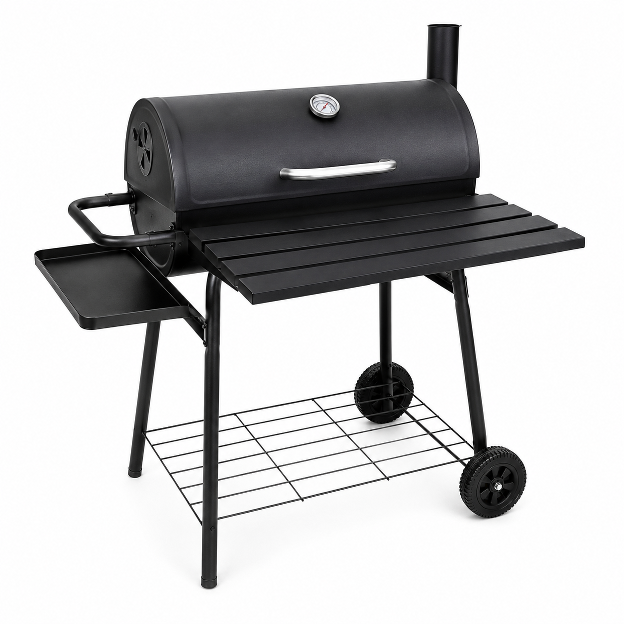 Ahumador Parrilla de Carbón con Cámara Lateral – Ahumador / Fumador BBQ