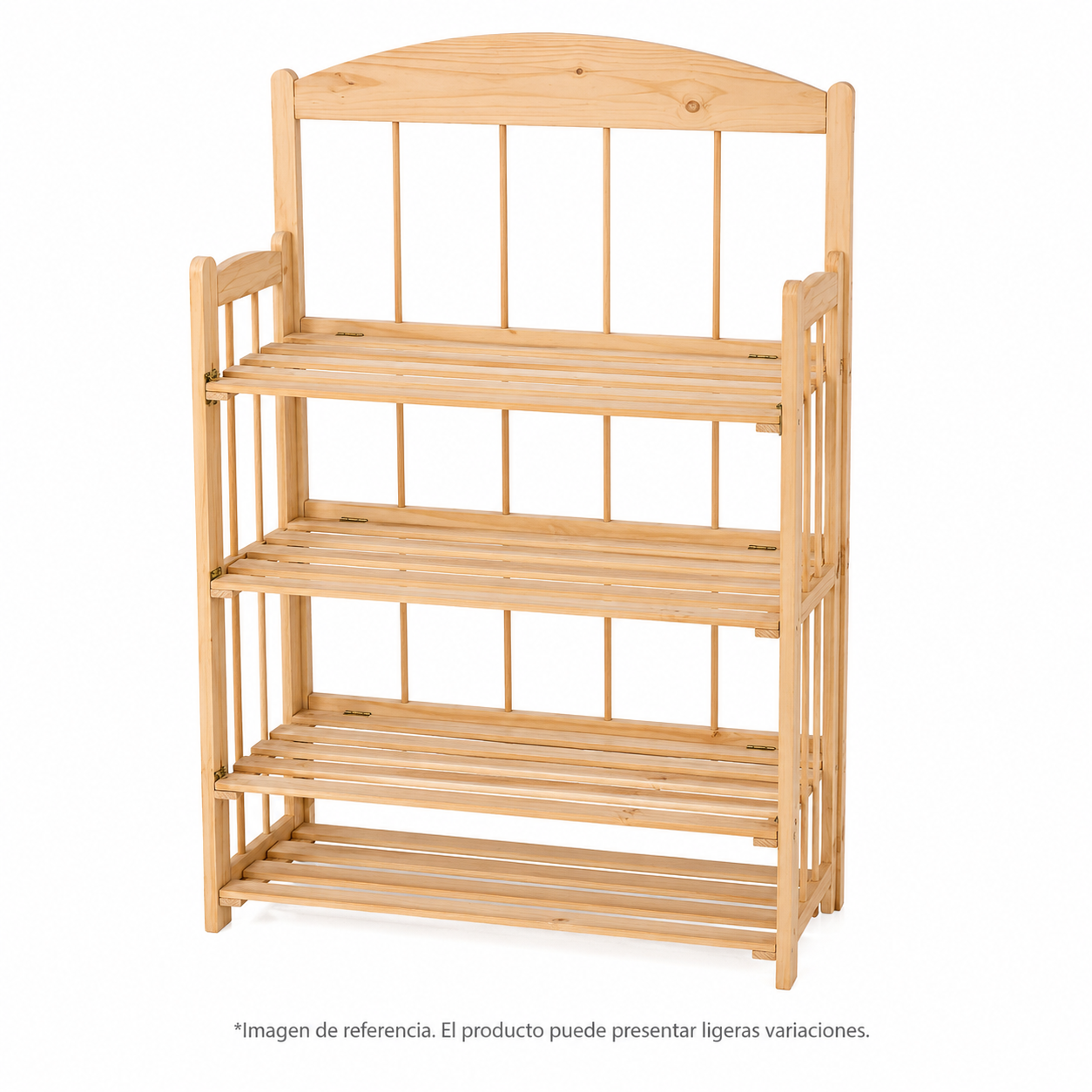 Estante de madera para plantas de 4 niveles