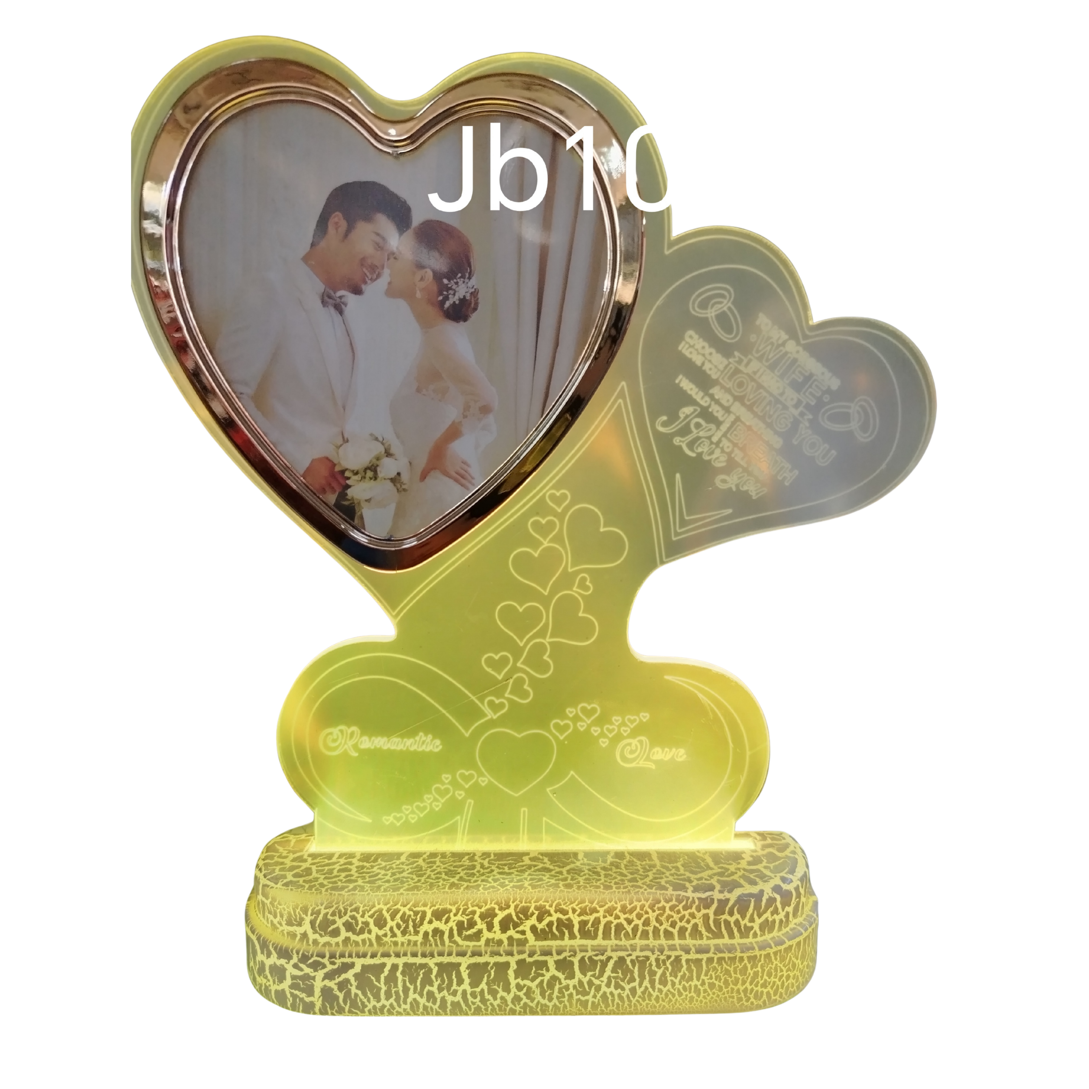 Retratera LED romántica en forma de corazón
