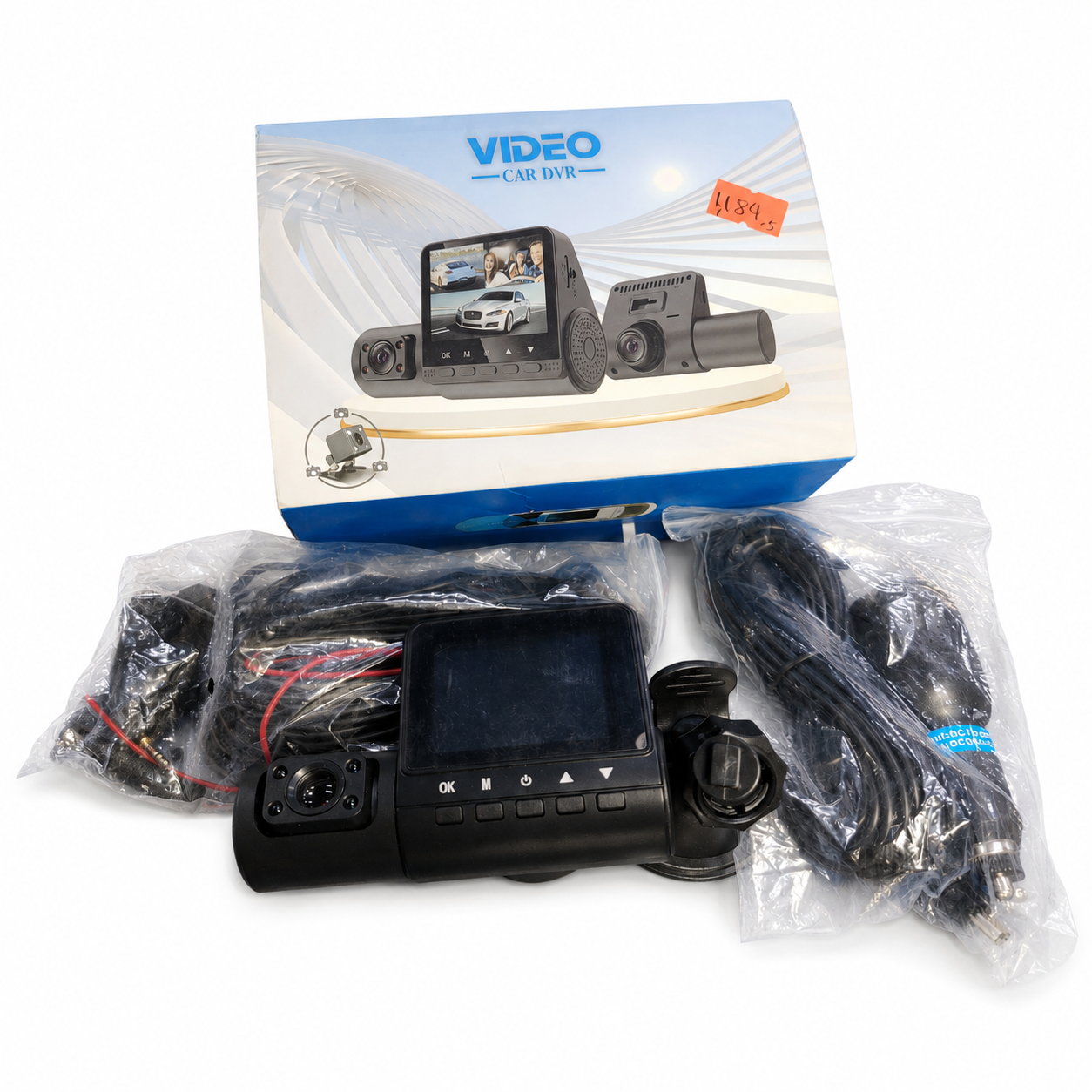 Cámara DVR para Vehículo con Pantalla y Accesorios