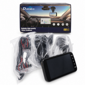 Cámara DVR Vehicular D.World con Pantalla Quad HD 4K