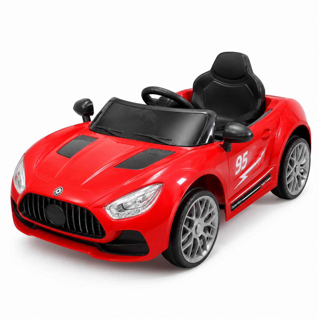 Carro Eléctrico Infantil Deportivo con Control Remoto – Rojo