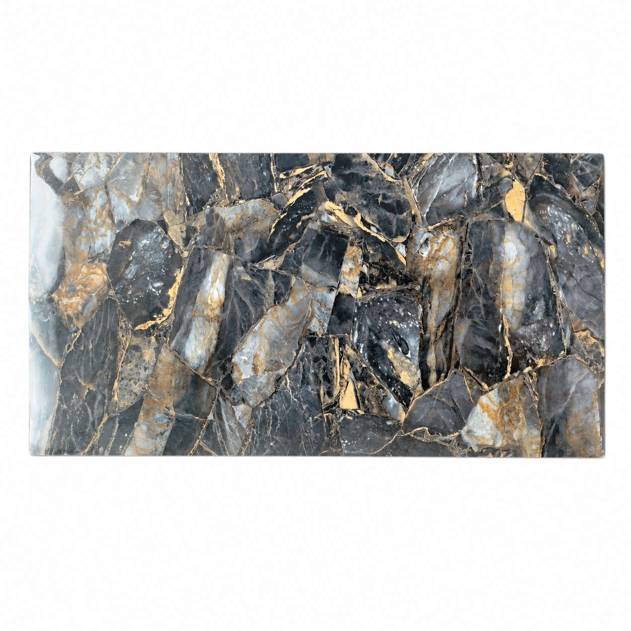 Lámina decorativa autoadhesiva tipo mármol para pared 30 × 60 cm