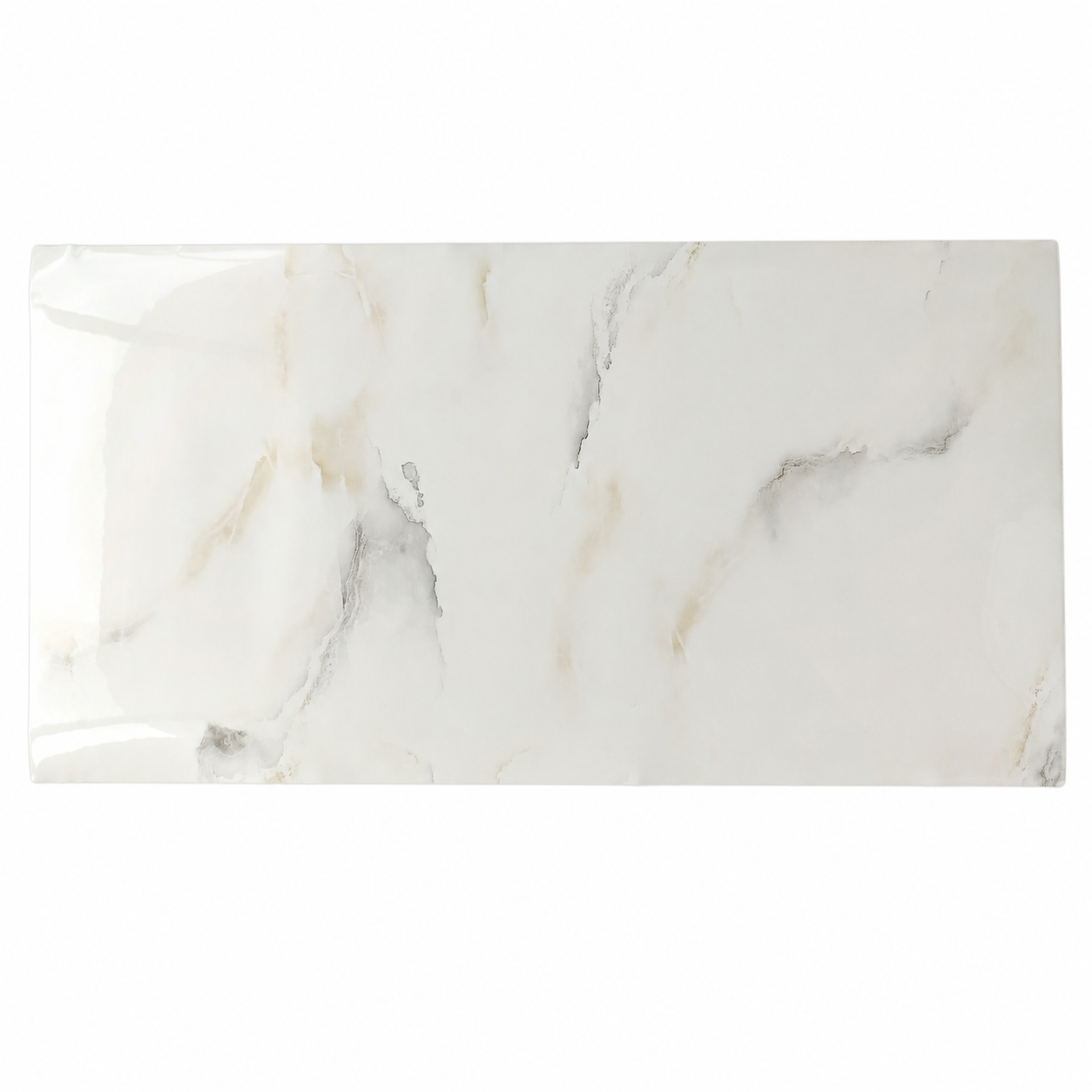 Lámina decorativa autoadhesiva tipo mármol para pared 30 × 60 cm