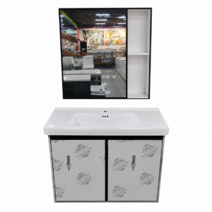 Combo Mueble Lavamanos con Espejo – Juego de Baño / Set de Tocado