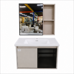 Combo Mueble Lavamanos con Espejo Botiquín – Juego de Baño / Set de Tocador