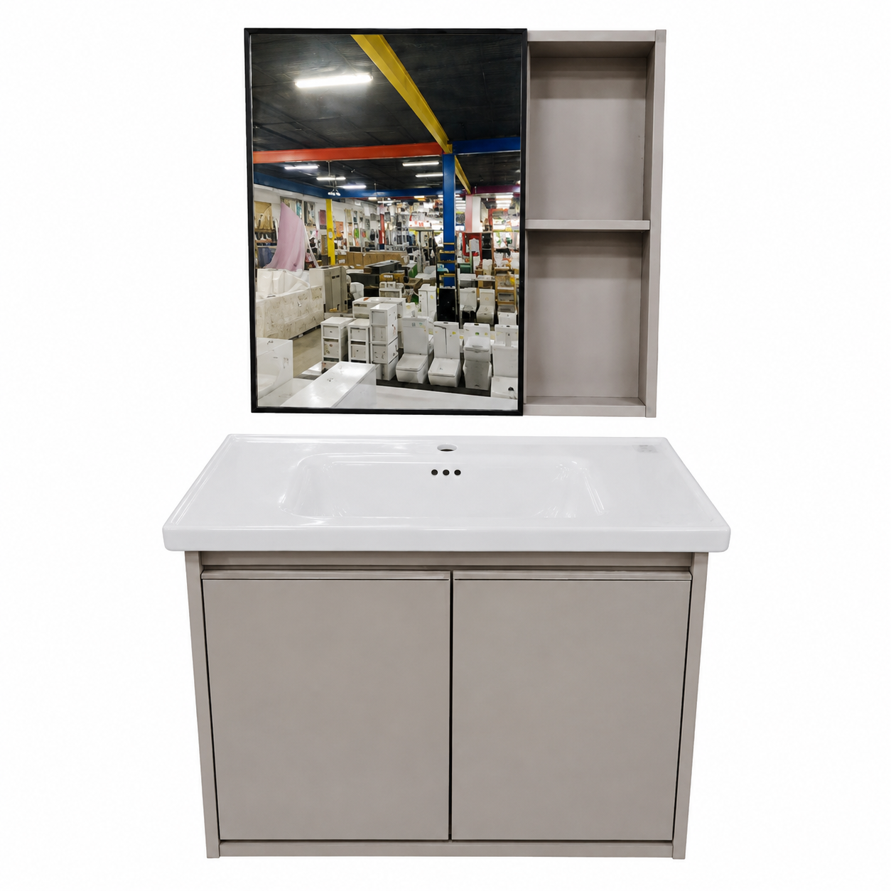 Combo Pantry con Espejo – Juego de Baño / Set de Tocador