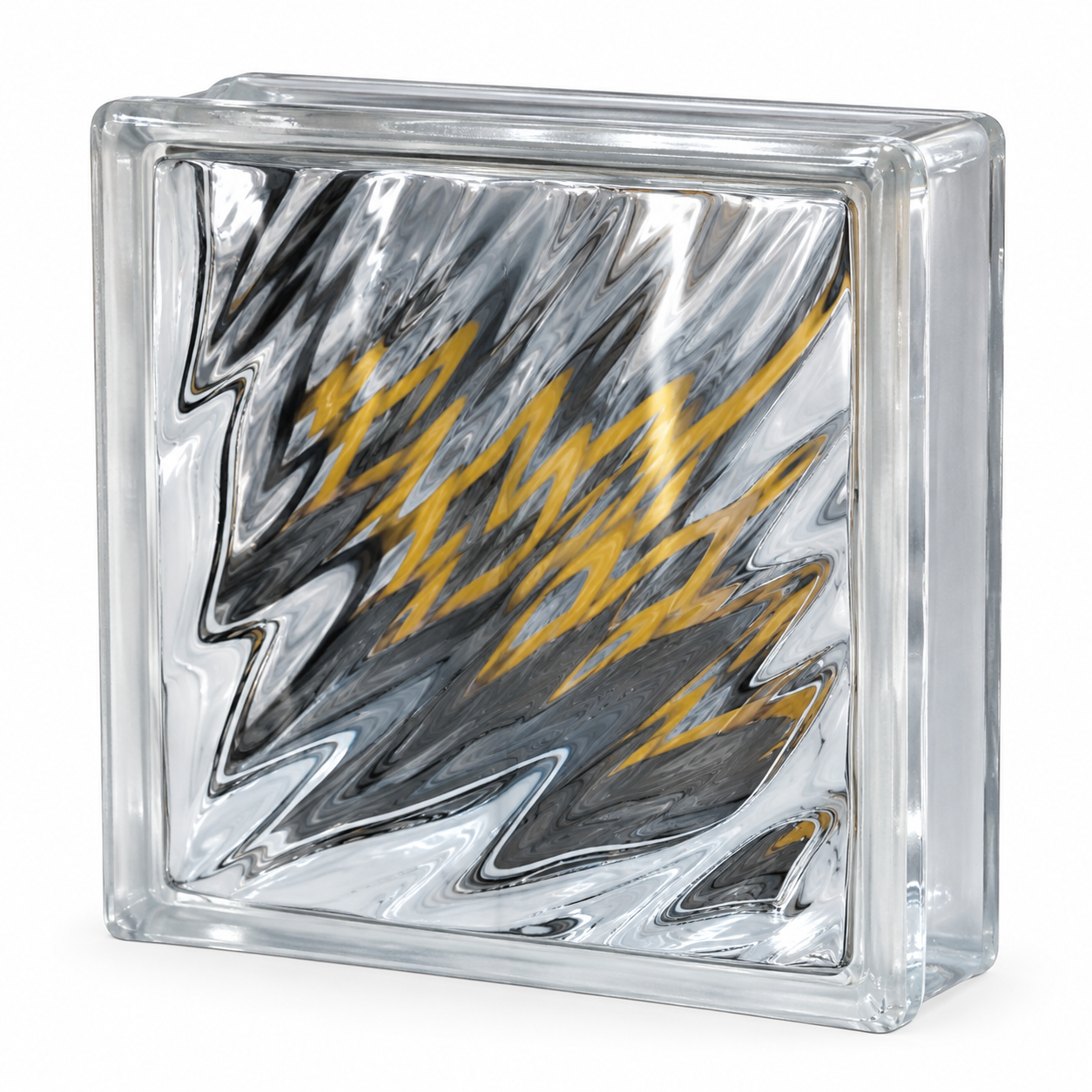 Bloque de Vidrio Decorativo – 190x190x80mm