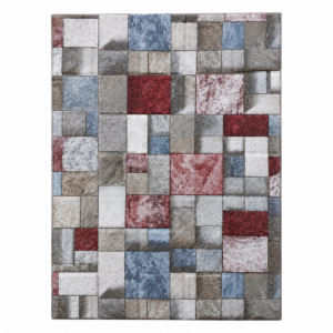 Panel decorativo 3D autoadhesivo tipo piedra/mosaico, colores gris y vino