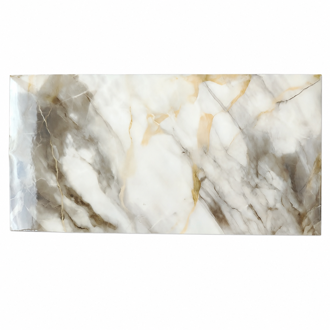 Lámina decorativa autoadhesiva tipo mármol para pared 30 × 60 cm