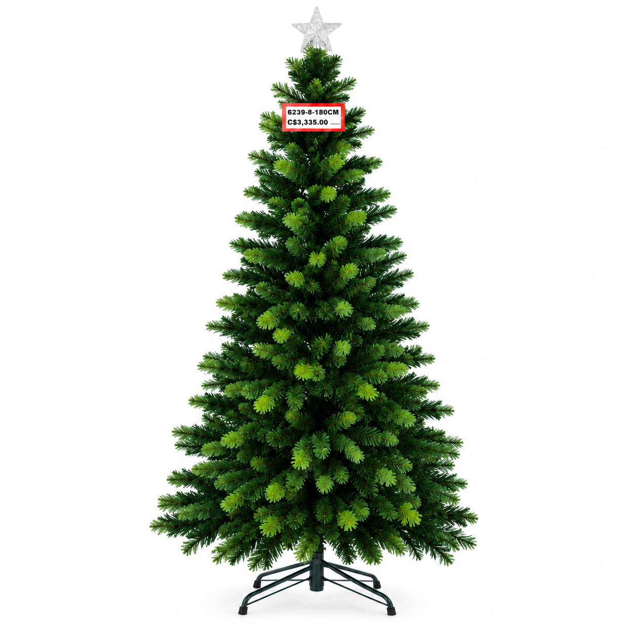 Árbol de Navidad Verde Menta de 180 cm – Pino Navideño Artificial Turquesa con Efecto Nevado Blanco
