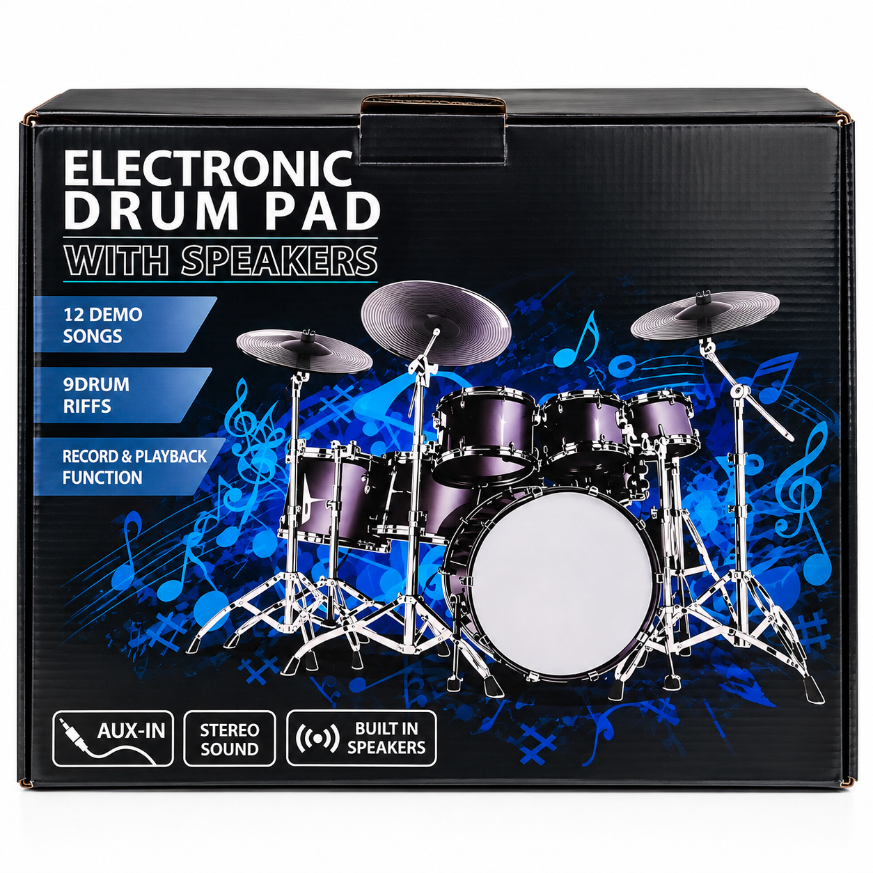 Pad de batería electrónica con bocinas (Electronic Drum Pad with Speakers)