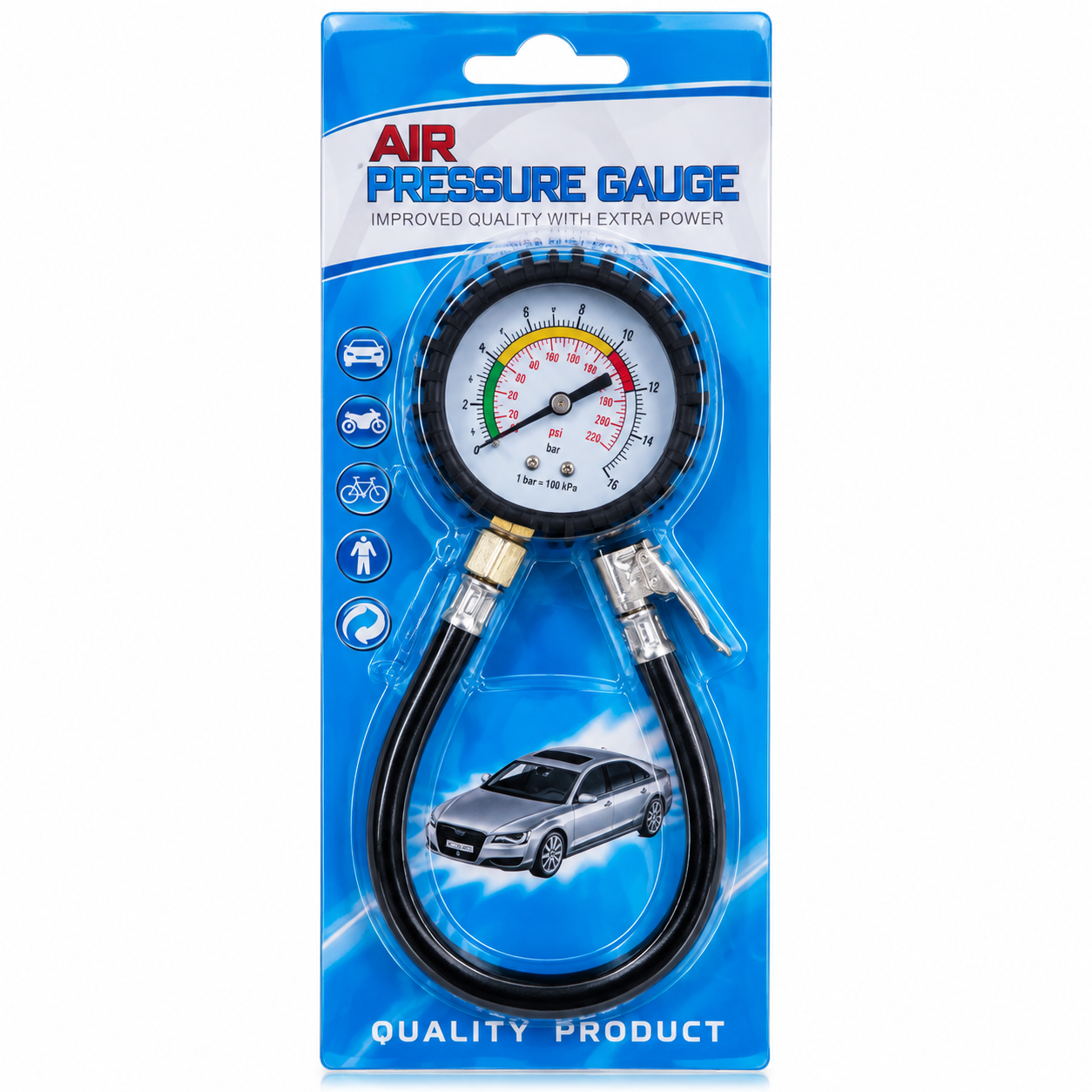 Manómetro de presión de aireAir Pressure Gauge
