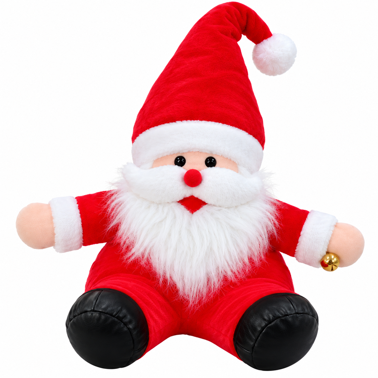 Muñeco Navideño Santa Claus / Papá Noel de Peluche con Gorro Largo – Decoración de Navidad