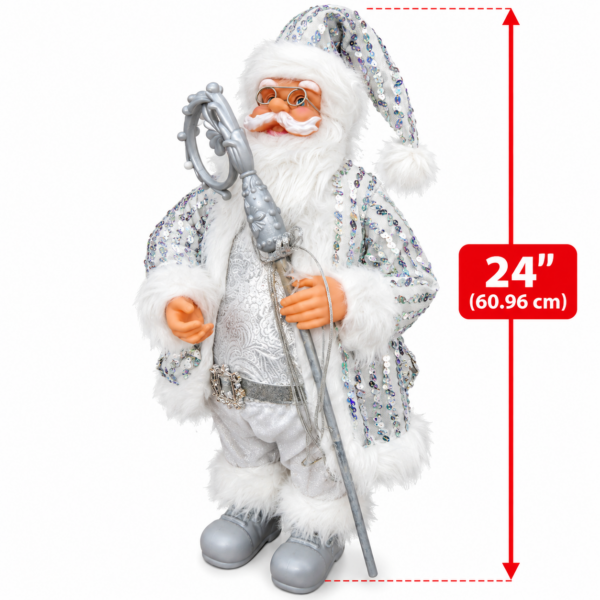 Santa Claus decorativo / Muñeco de Papá Noel de 24 pulgadas